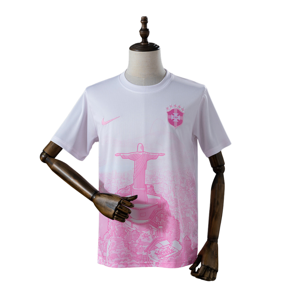 Camisola Brasil 2026 x Cristo Rei - Rosa