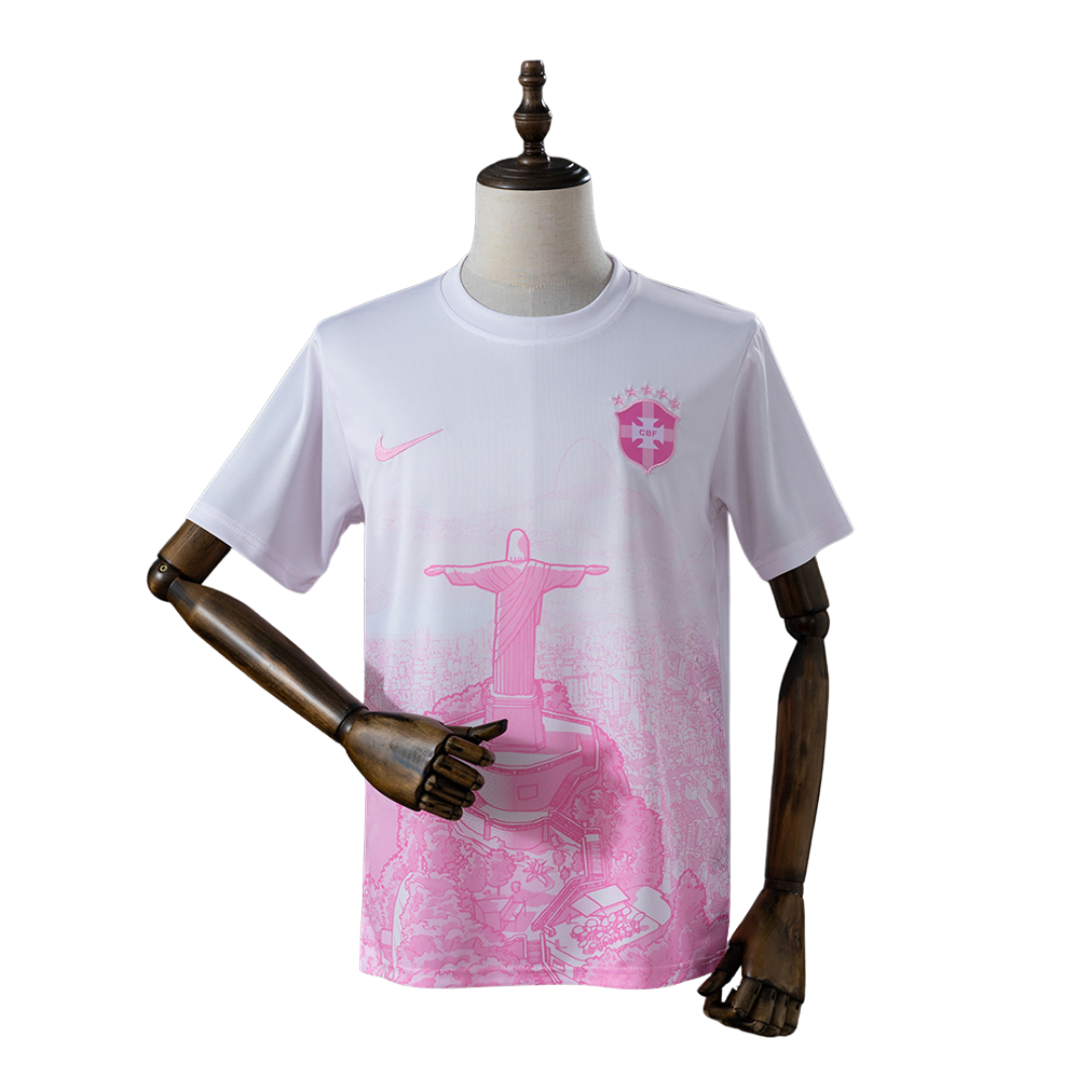 Camisola Brasil 2026 x Cristo Rei - Rosa
