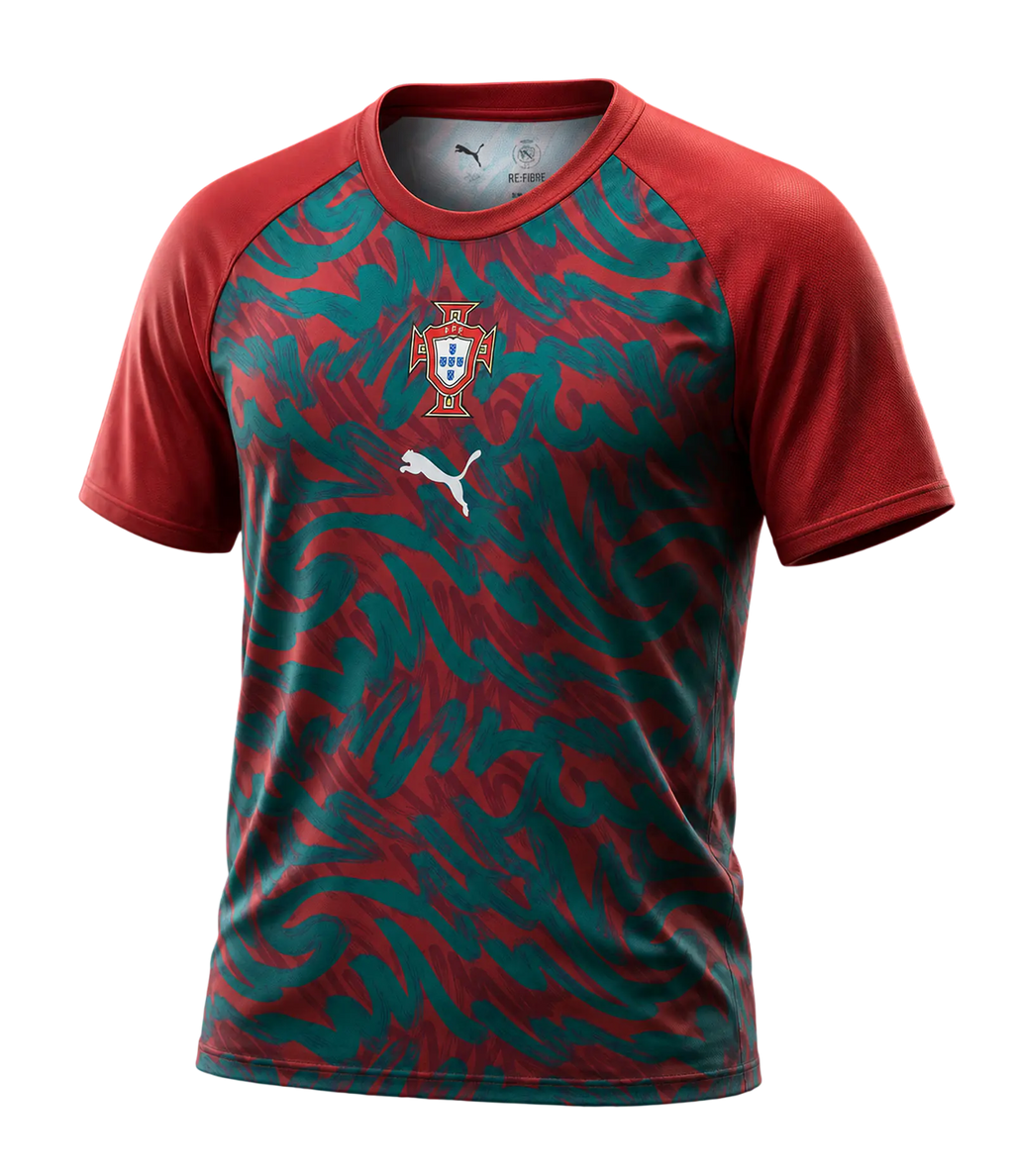 Portugal - Camisola Principal de Aquecimento / Pré-jogo 2026
