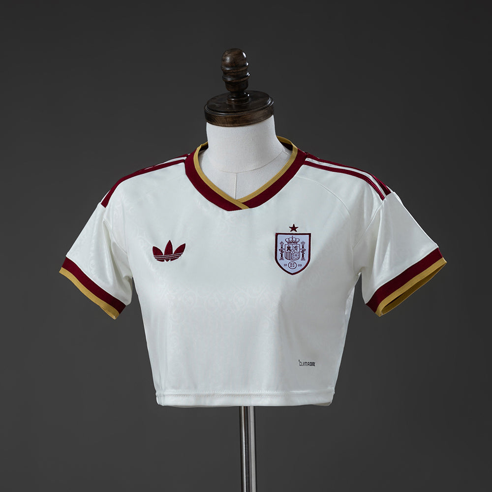 Camisola Alternativo Espanha 2026 - Croptop Feminino