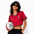 Camisola Principal Portugal 2026 - Croptop Feminino