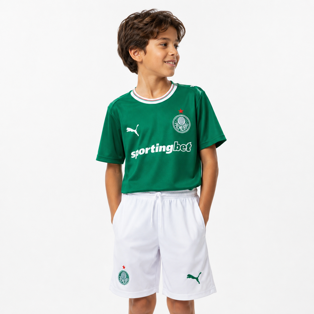 Conjunto Palmeiras Principal Equipamento 26/27 - Criança