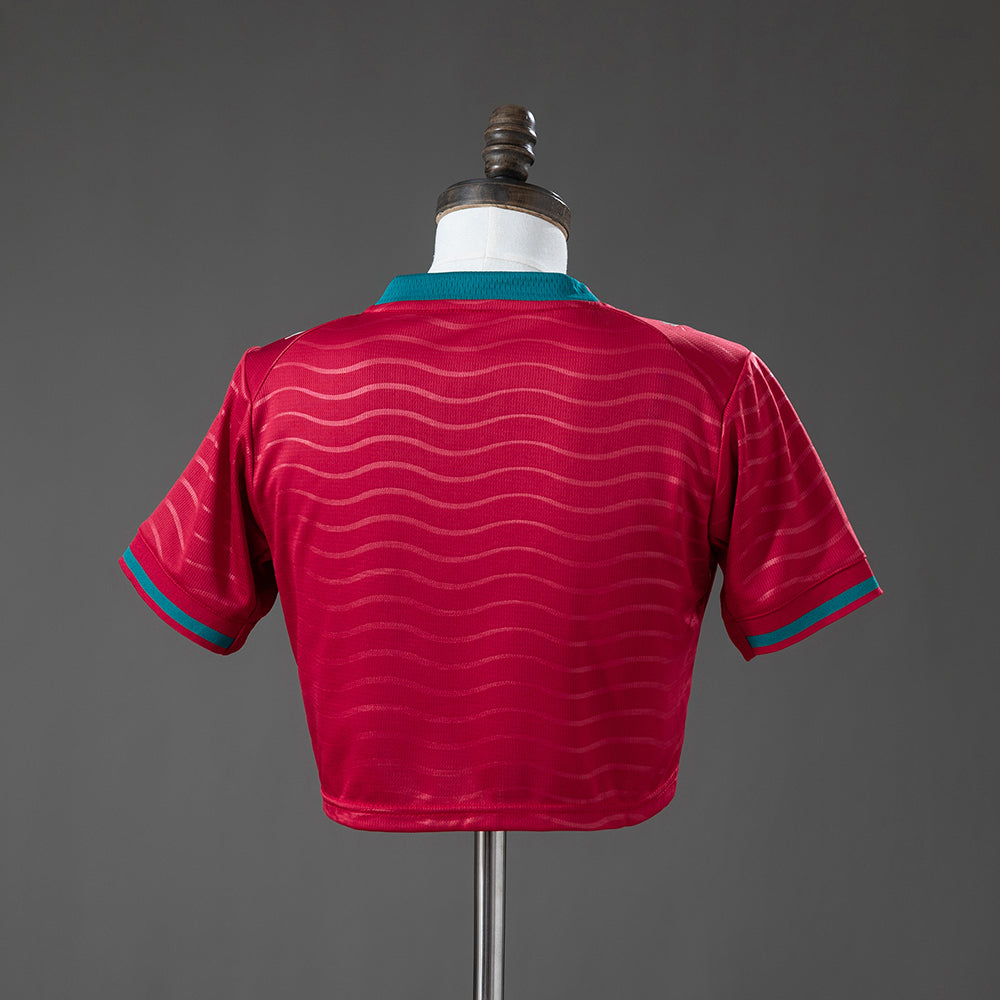 Camisola Principal Portugal 2026 - Croptop Feminino